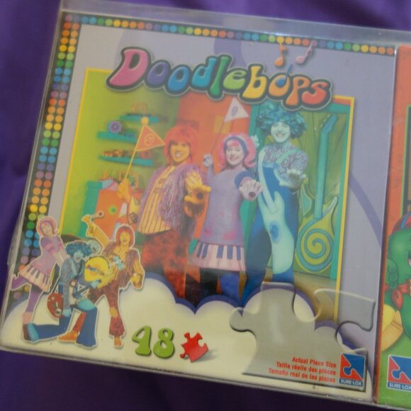 Vintage Sure-Lox Barney Doodlebops & Franklin Benjamin Puzzles New Never Used - Picture 12 of 16